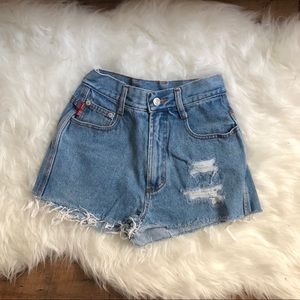 handmade 〜 vintage jean shorts